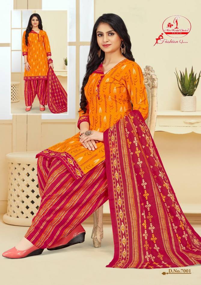 Miss World Fashion Queen 7 Casual Daily Wear Cotton Printed Designer Dress Material Collection